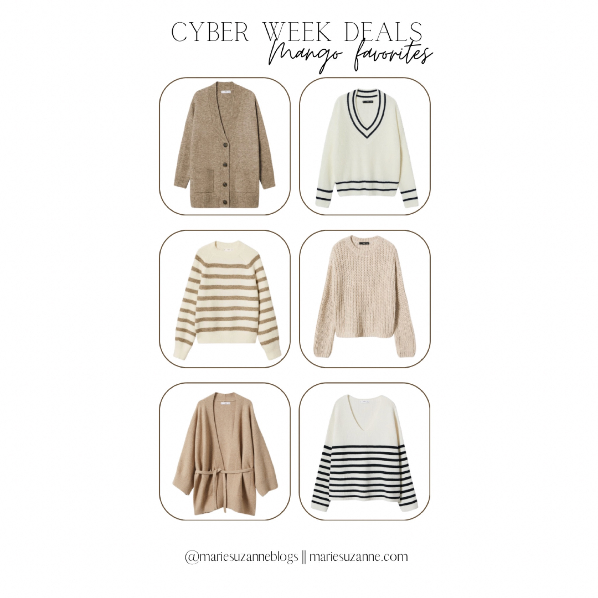 Cyber week sales, sweaters, capsule wardrobe, neutrals, mango sweaters, mango sale, mariesuzanneblogs

#LTKsalealert #LTKCyberweek