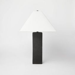 Square Table Lamp with Tapered Shade Black - Threshold™ designed with Studio McGee | Target