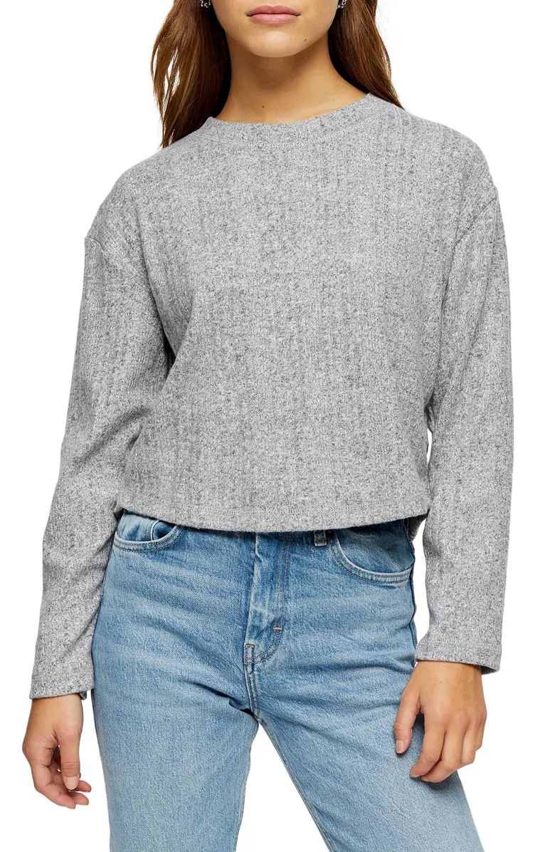 Split Back Cut & Sew Sweater | Nordstrom
