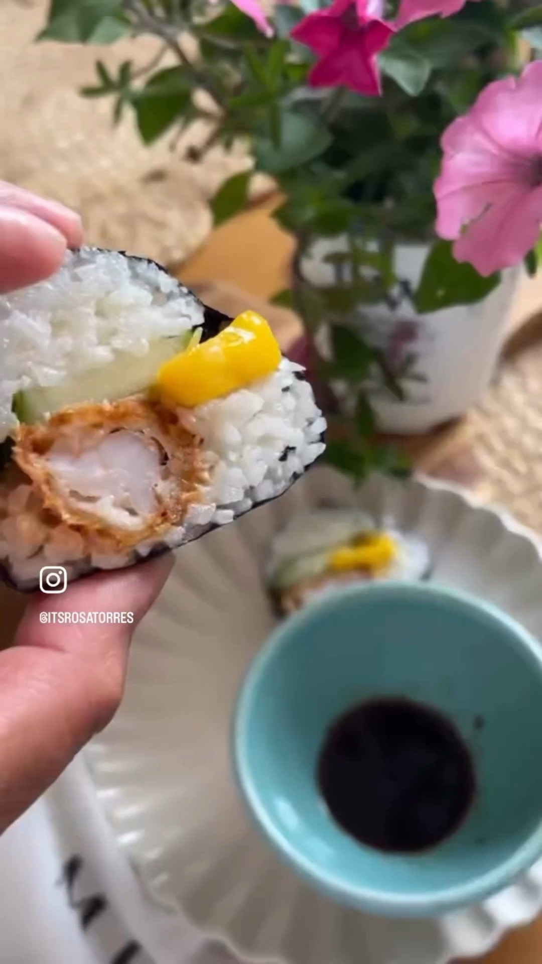 Tag someone if they don't reply in 5 minutes they owe you a sushi dinner
this is the most summer flavored sushi screams summer with the mango.
#sushi #sushiroll #sushikit #food #foodlover

#LTKfoodie #LTKHome #LTKKids
