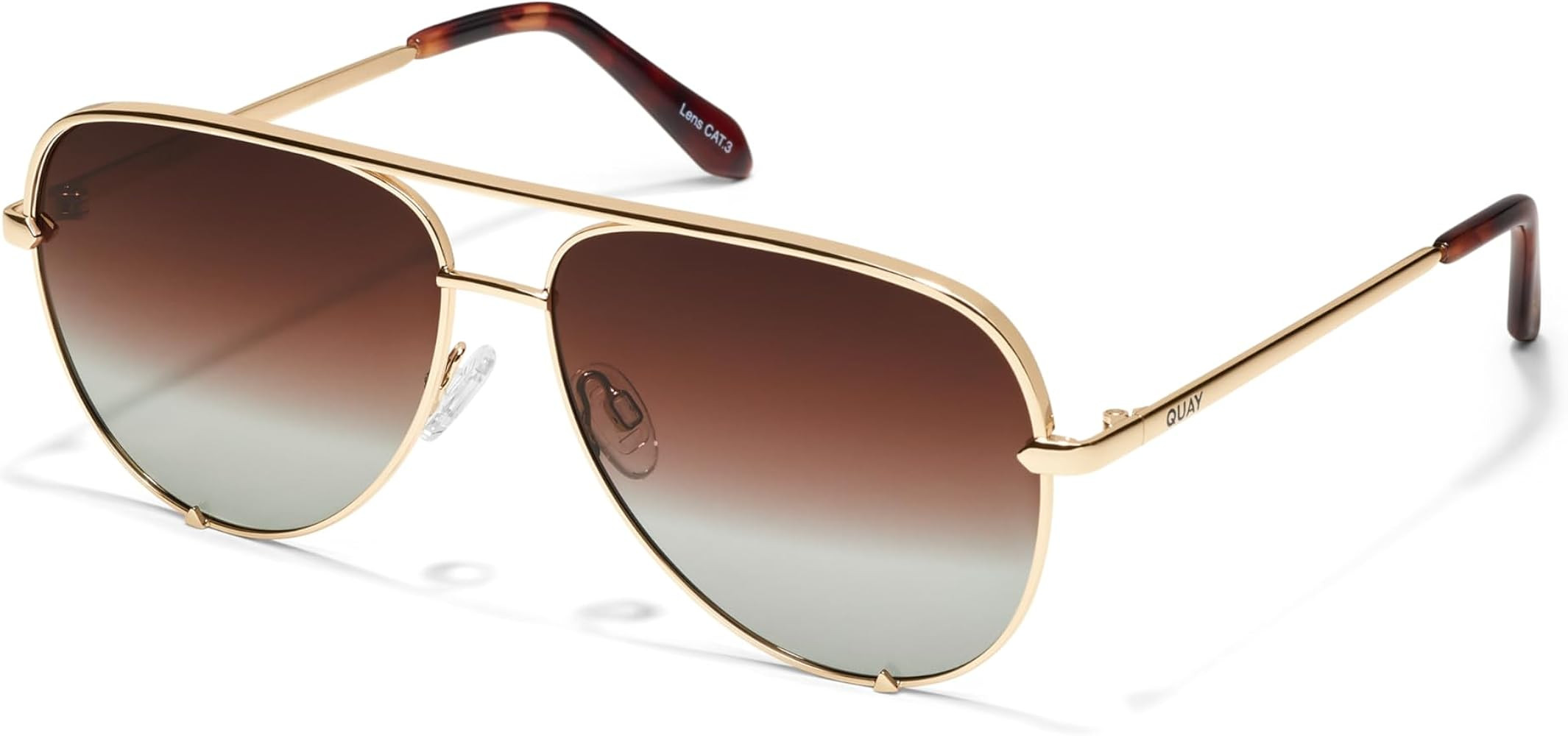 Quay - Sunglasses for Men & Women, Polarized Aviator Lenses with UV Protection, Oversized Sunglas... | Amazon (US)