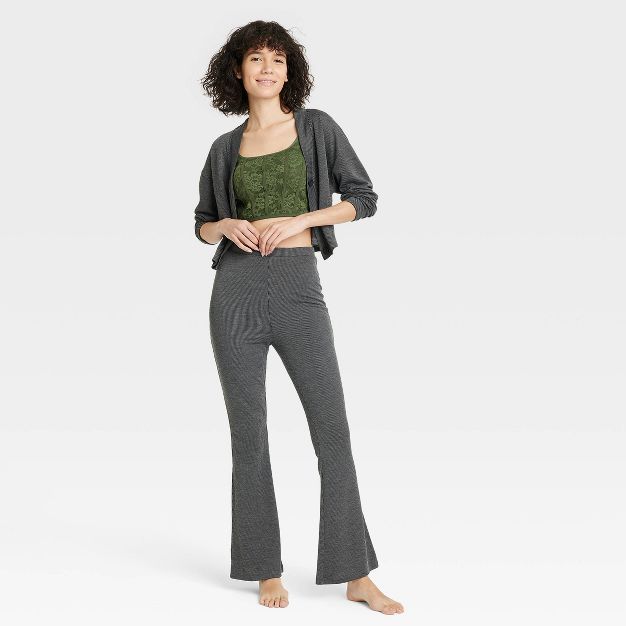 Women's Knit Lounge Flare Pants - Colsie™ | Target