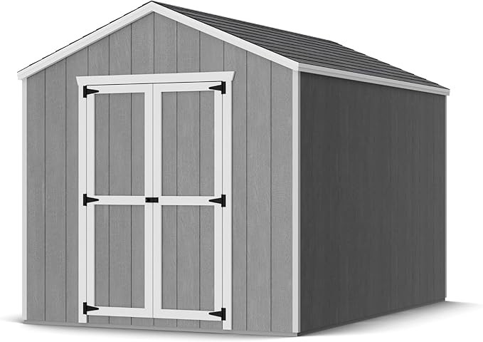 Little Cottage Co. 8x12 Value Gable Shed, Outdoor Wood Storage Do-It-Yourself Precut Kit | Amazon (US)