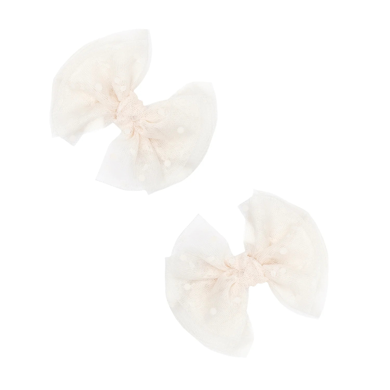 2-Pack Tulle Baby FAB Clips, Oatmeal | SpearmintLOVE
