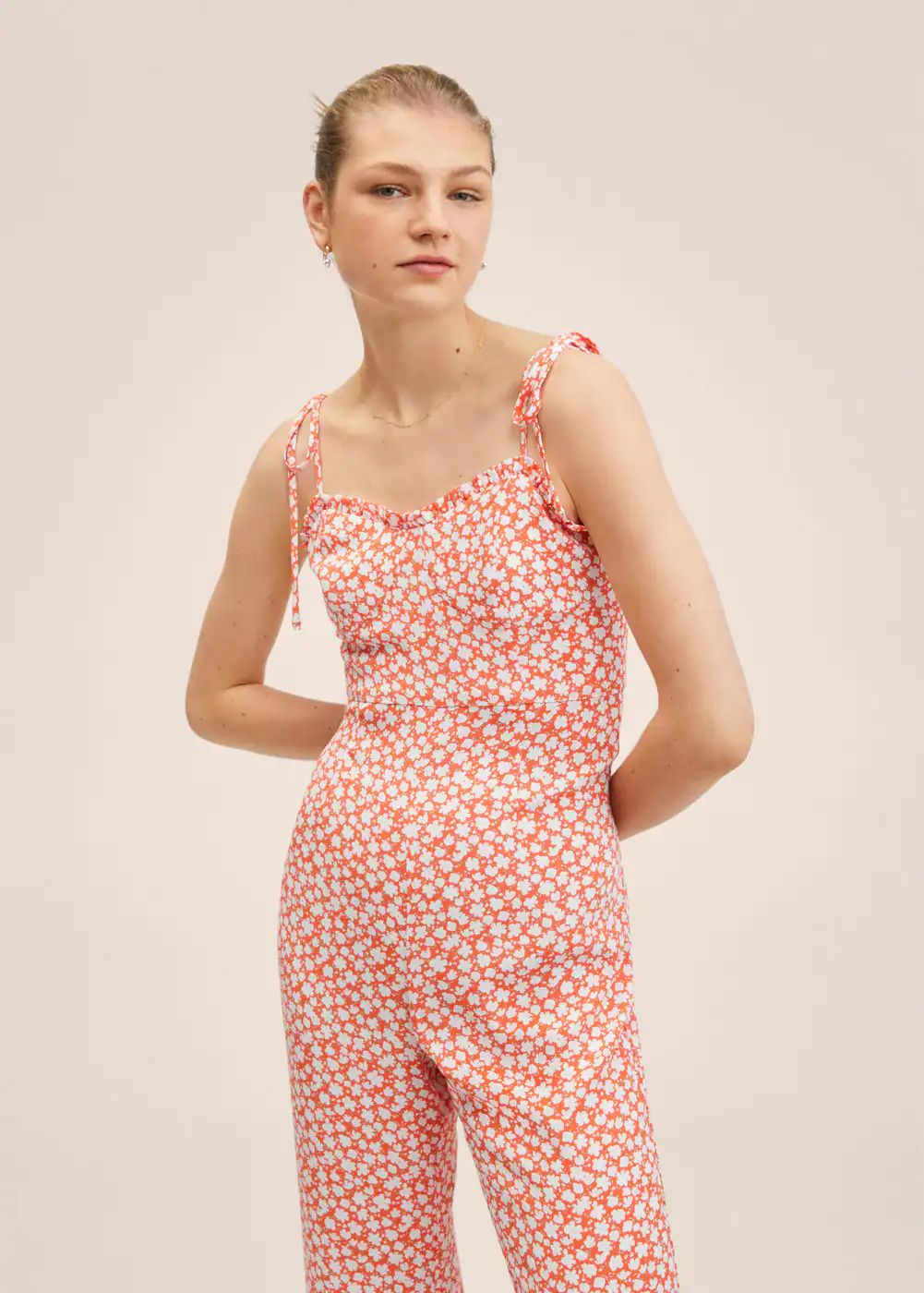 Floral print jumpsuit -  Women | Mango United Kingdom | MANGO (UK)