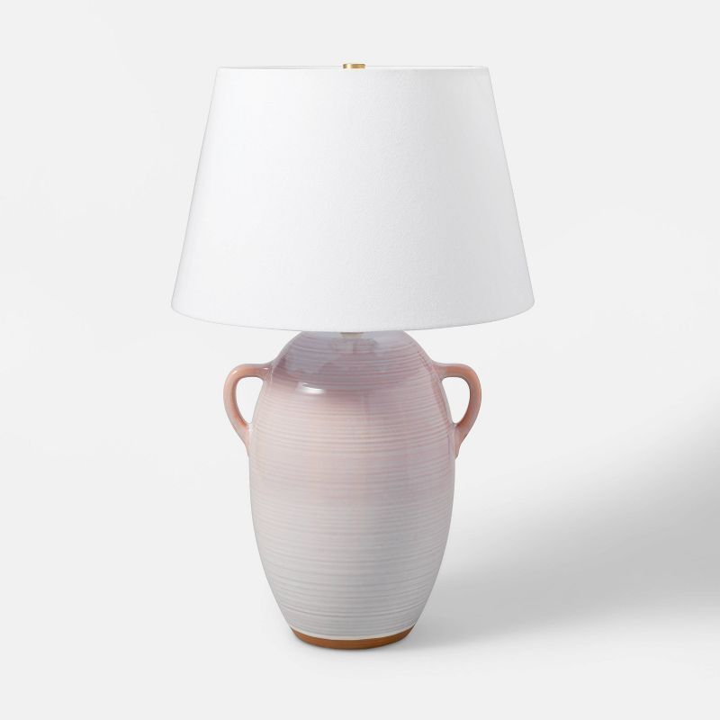 Large Ceramic Jar Table Lamp Gray - Threshold&#8482; designed with Studio McGee | Target