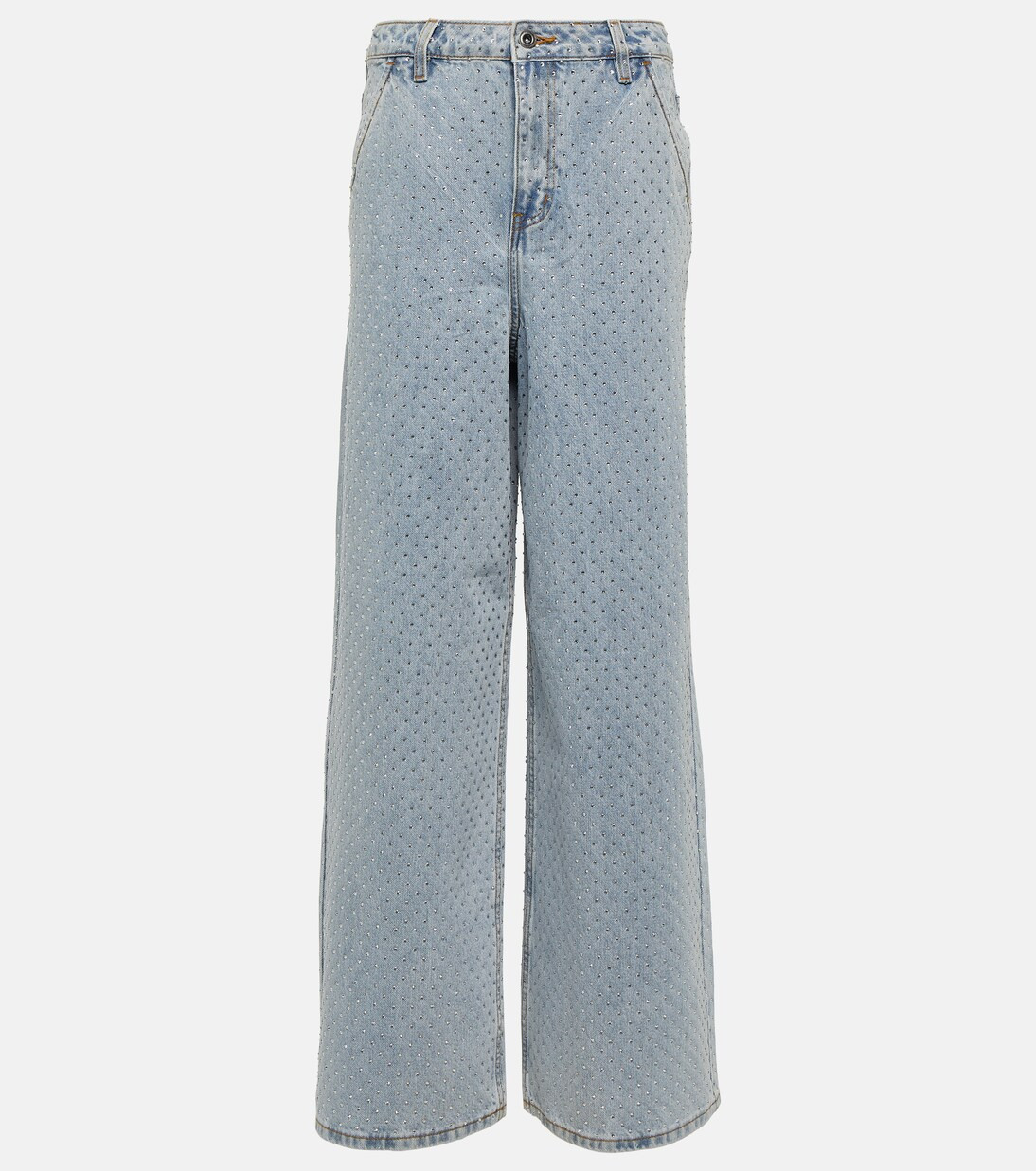 Embellished high-rise wide-leg jeans | Mytheresa (US/CA)