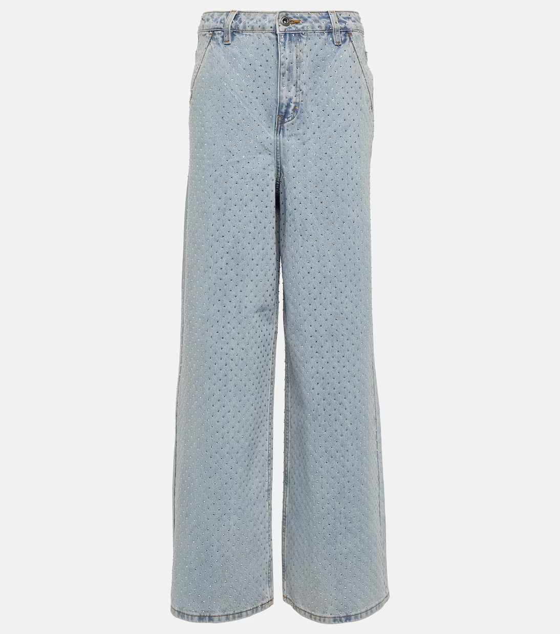Embellished high-rise wide-leg jeans | Mytheresa (US/CA)
