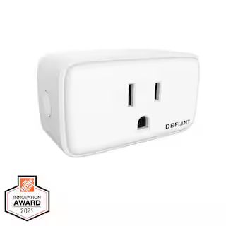 Defiant 15 Amp 120-Volt Smart Hubspace Wi-Fi Bluetooth Plug with 1 Outlet Works with Amazon Alexa... | The Home Depot