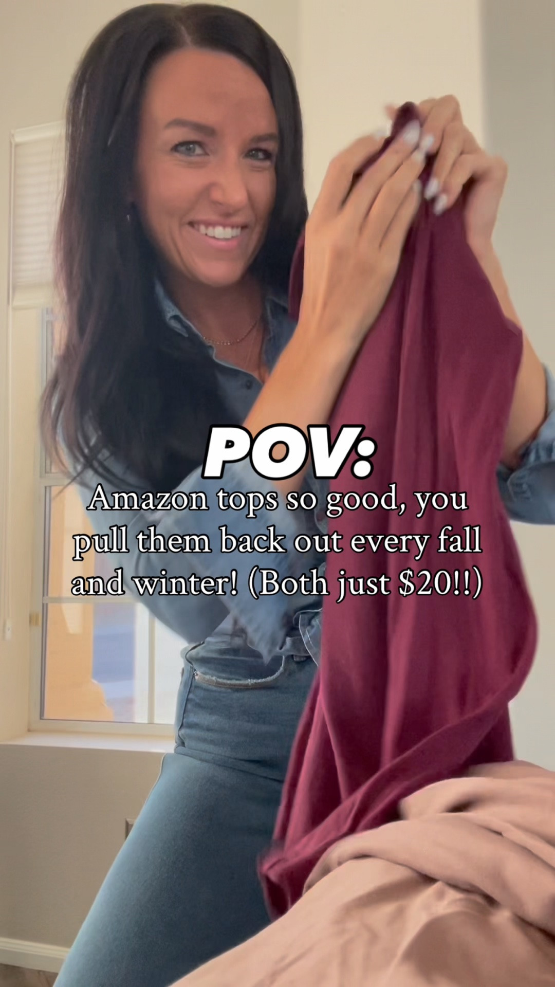 2 Amazon tops that are so good, I pull them back out every fall and winter! ✨ 

Under $20 on Amazon prime😍🙌🏼 Point of view: outfit repeater!! 🍂 I love the fit and style of both of these for different reasons! The double lined crewneck is such a good one for layering with a vest or jacket. The square neck top really stands on its own with the flattering lower neckline! Both come in a lot of pretty colors! I find they fit true to size, I am in my normal size small. (I would recommend sizing up in the double lined top if you don’t like wearing things that are tight since it’s meant to fit tight.)


@amazonfashion #amazonfashion #fallstyleinspo #falloutfits fall jeans outfit, simple fall style, casual style over 40, Amazon deals, Amazon finds under $20
