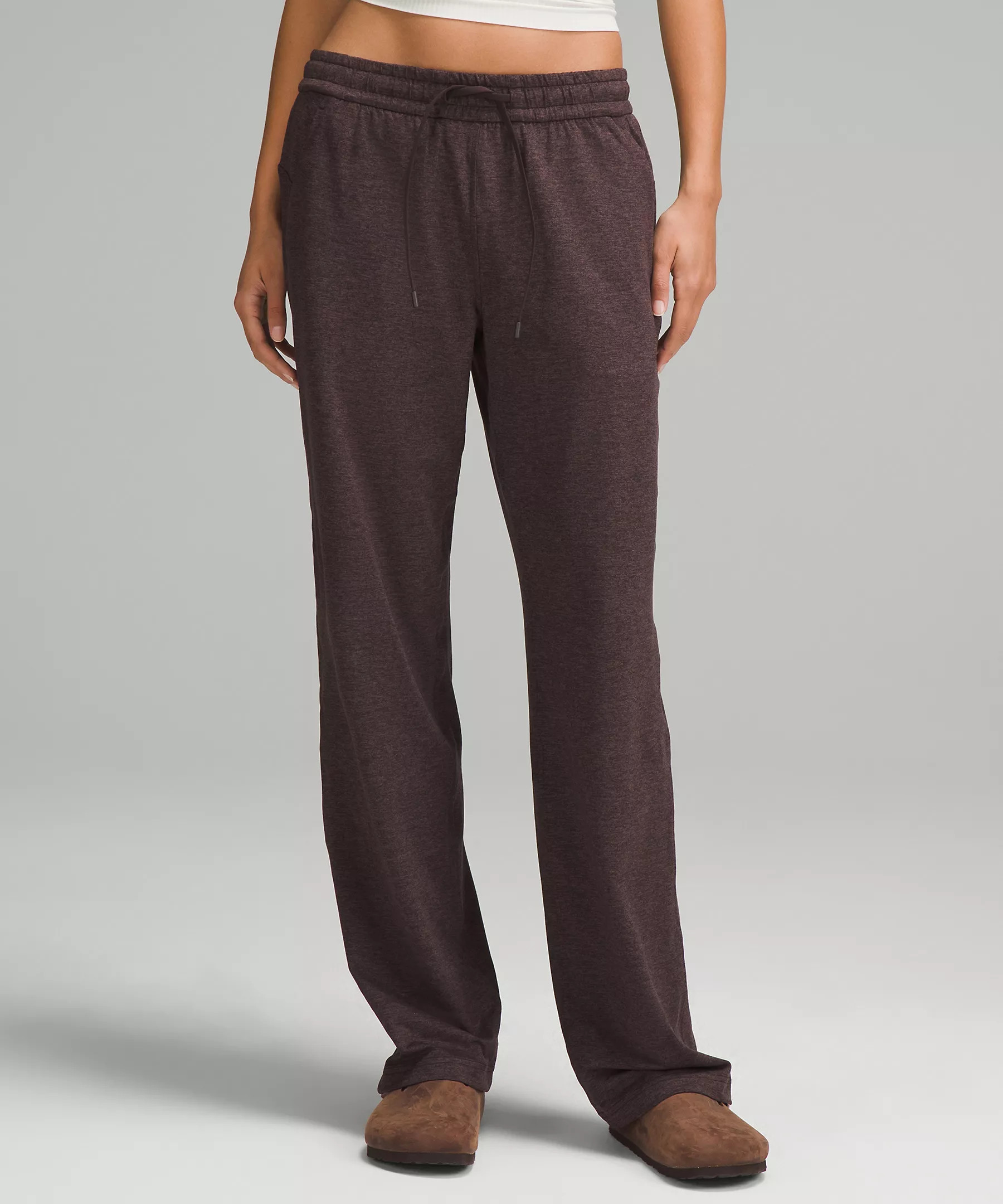 Soft Jersey Straight-Leg Mid-Rise Pant *Short | Women's Pants | lululemon | Lululemon (US)