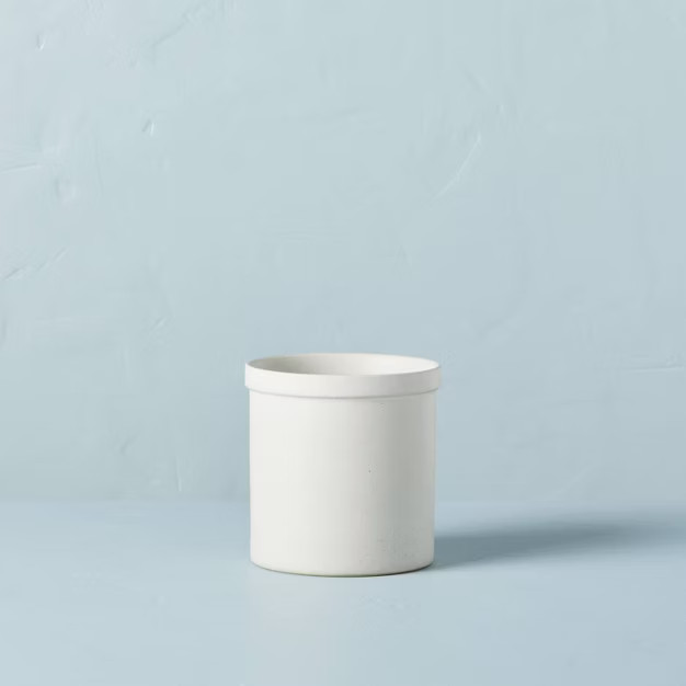 Glazed Stoneware Planter Pot Sour Cream - Hearth & Hand™ with Magnolia | Target