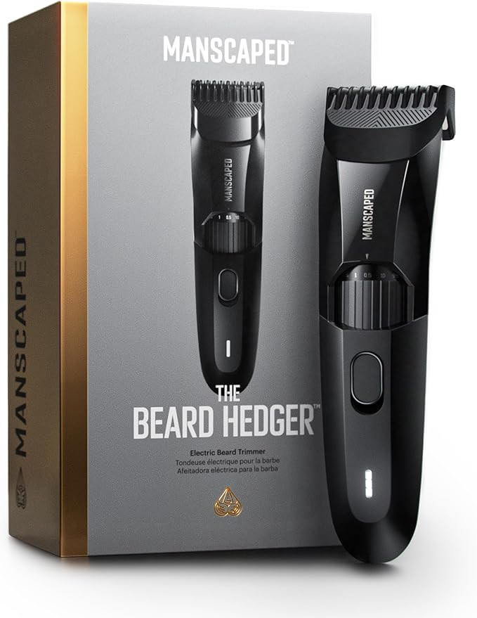 MANSCAPED® The Beard Hedger® Men's Premium Beard Trimmer, 20 Length Adjustable Blade Wheel, Sta... | Amazon (US)