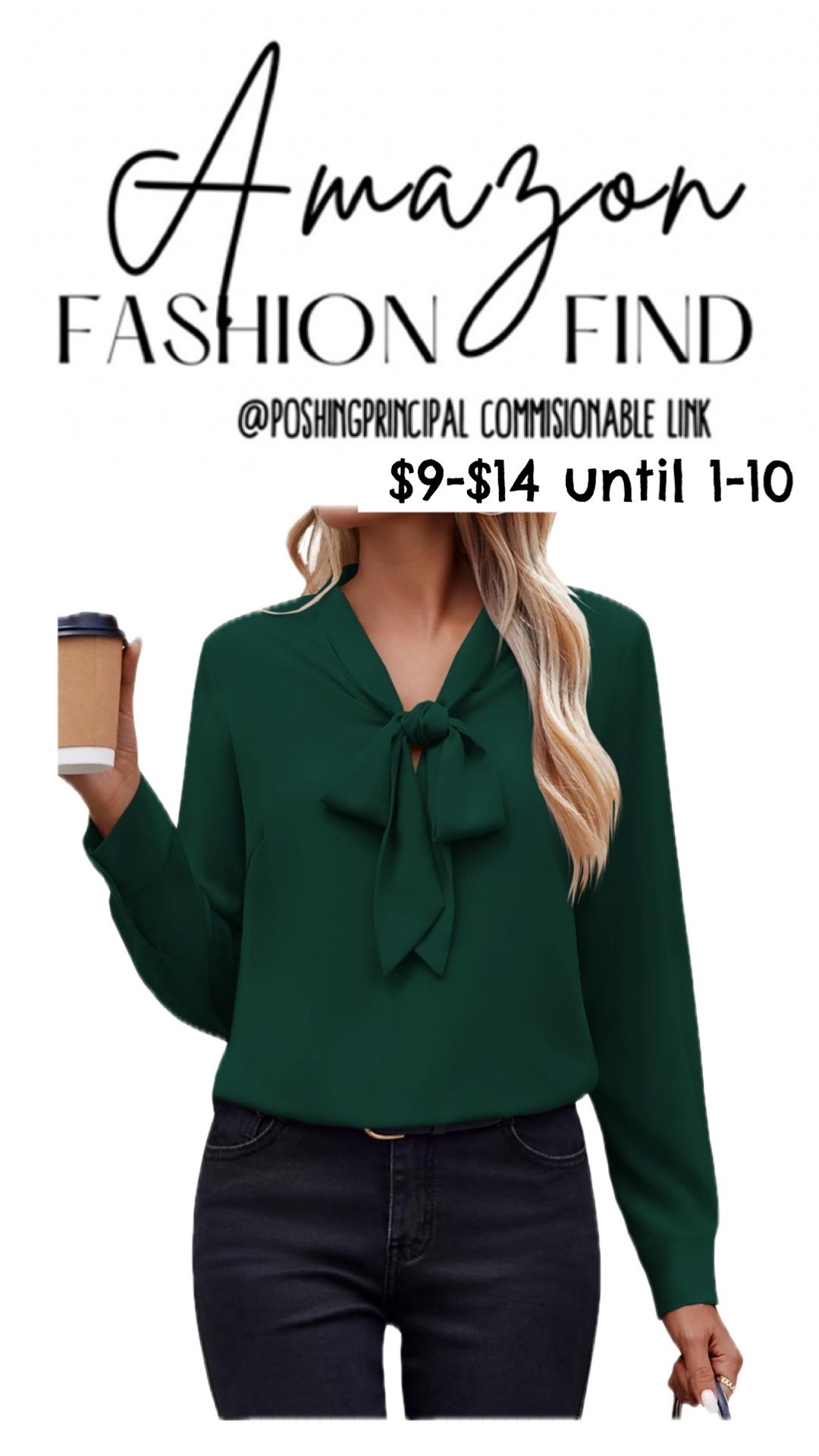 Amazon fashion find on major sale.
This bow-tie blouse is polished, flattering, and easy to wear for work or everyday. Lightweight with a relaxed fit that looks great tucked or untucked with denim or trousers.

💚 On sale through 1/10
💸 $9–$14 with promo code: RWNDCBW4
🛍️ Commissionable link in LTK

⸻

Amazon fashion find, Amazon blouse, bow tie blouse, workwear top, teacher outfit top, business casual blouse, office outfit ideas, women’s work tops, affordable workwear, Amazon workwear, long sleeve blouse, green blouse, professional outfit women, back to work outfits, teacher style outfit, women’s tops Amazon, budget fashion finds, capsule wardrobe top, everyday blouse, fall work outfit, winter workwear top, chic work outfit, classic blouse women


#LTKFindsUnder50 #LTKSaleAlert #LTKFindsUnder100