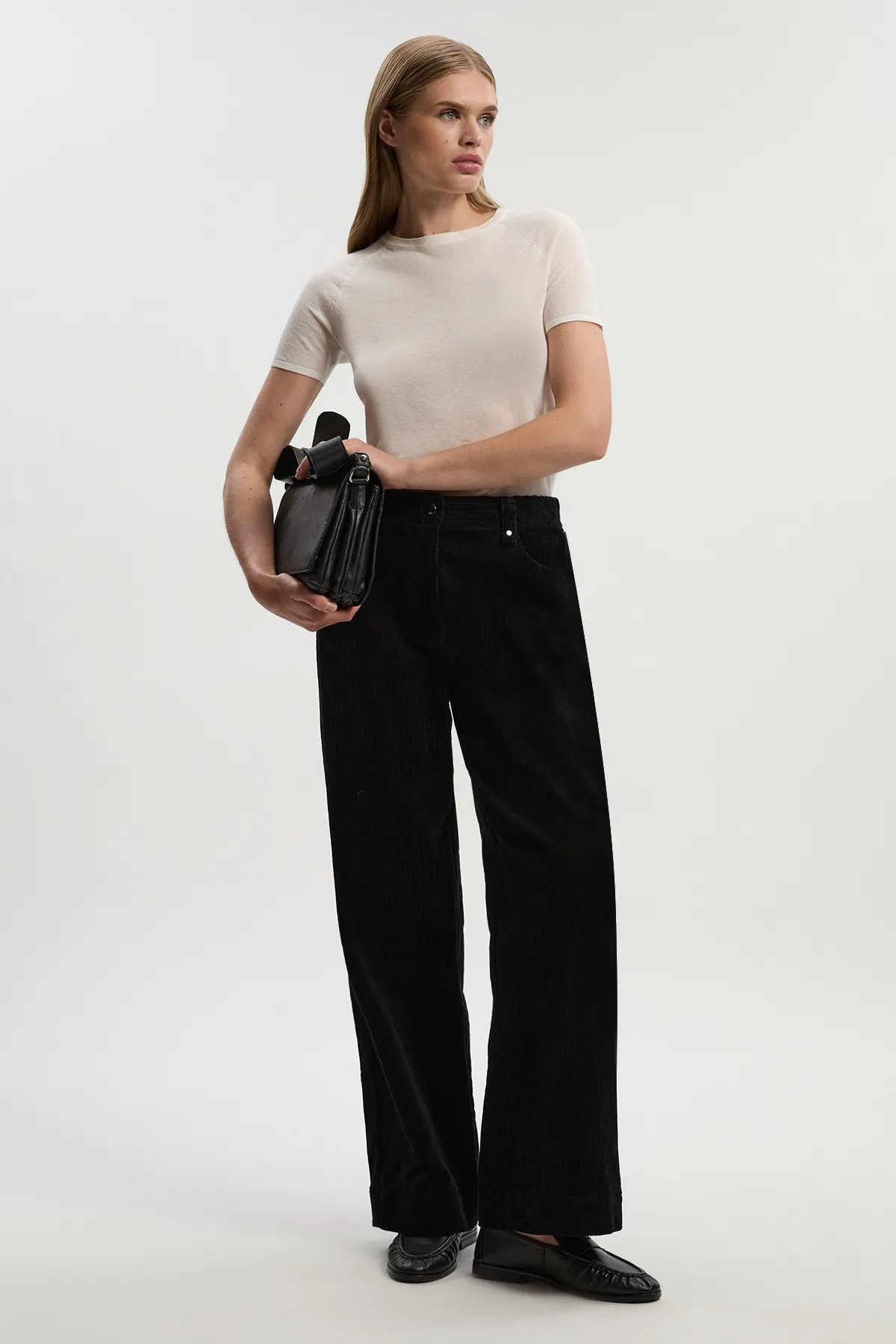 Cord Straight Leg Trouser | Karen Millen UK + IE + DE + NL