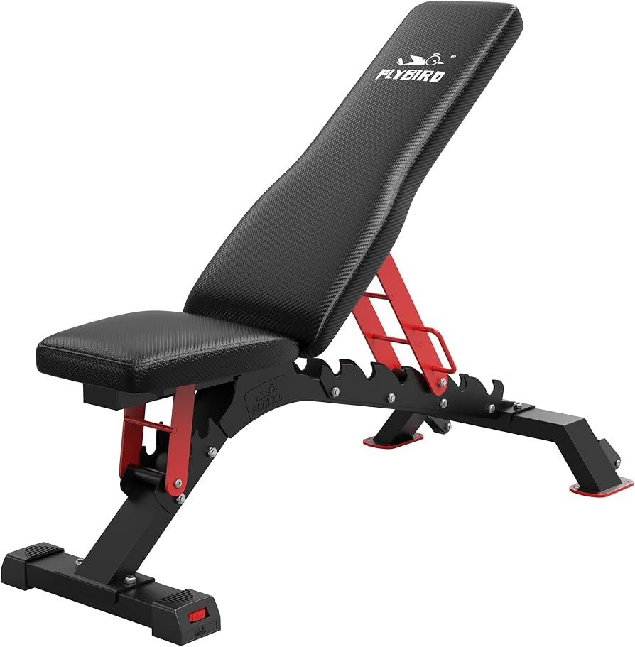 FLYBIRD Weight Bench, 1200LBS Weight Capacity Strength Training Bench Heavy-duty Adjustable Worko... | Amazon (US)