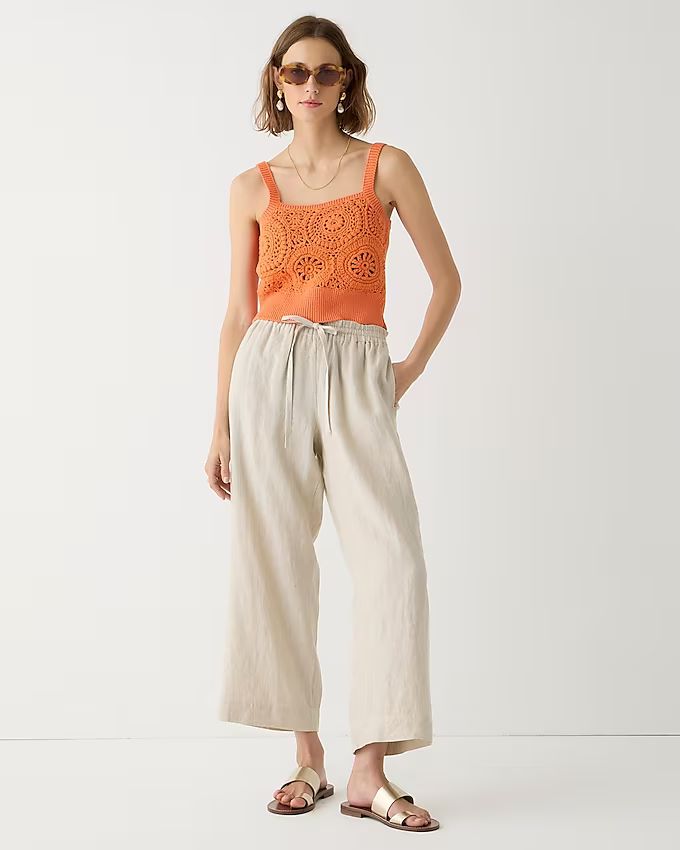 Wide-leg seaside pant in linen | J.Crew US