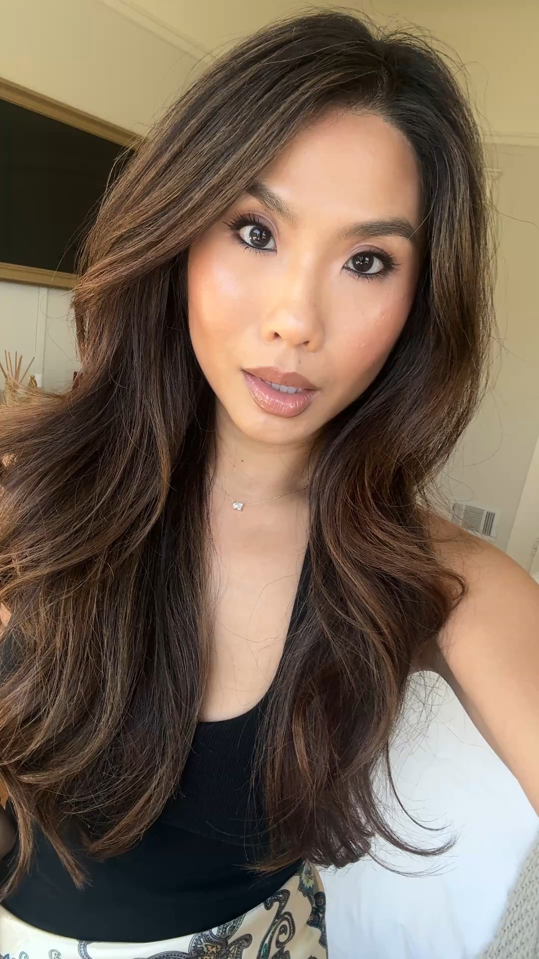Makeup of the day! 

EYES/BROWS
Brow wiz - chocolate 
Patrick Ta Palette - Medium
Tarte liner - tempt on top of lash line

Base:
CT stick - 7.5
Kylie Skin Tint - 4.5 WN
Dior concealer - 3W to spot conceal and a little undereye mixed with the Armani and Huda corrector
Armani concealer - 5.75 undereye mixed with the Dior and Huda color corrector 
Huda color corrector - Peach
NARS pot concealer - praline to cover chin pimple (best concealer to cover pimples and breakouts)

CHEEKS:
Rhode highlight milk - 03 mixed with Rhode bronzer in bake
Saie Powder Bronzer - Amalfi 
Armani liquid blush - 11
Saie powder blush - Ma Donna 
Rare beauty powder highlighter - Flaunt 
CT highlighter stick tapped on top at the end 

SETTING POWDERS:
Natasha Denona powder used to set undereye and middle of face
CT powder - medium dusted all over 

LIPS:
Huda Beauty Liner - Sandy Beige 
Armani Lip gloss - 07 Nude Glow

#LTKBeauty