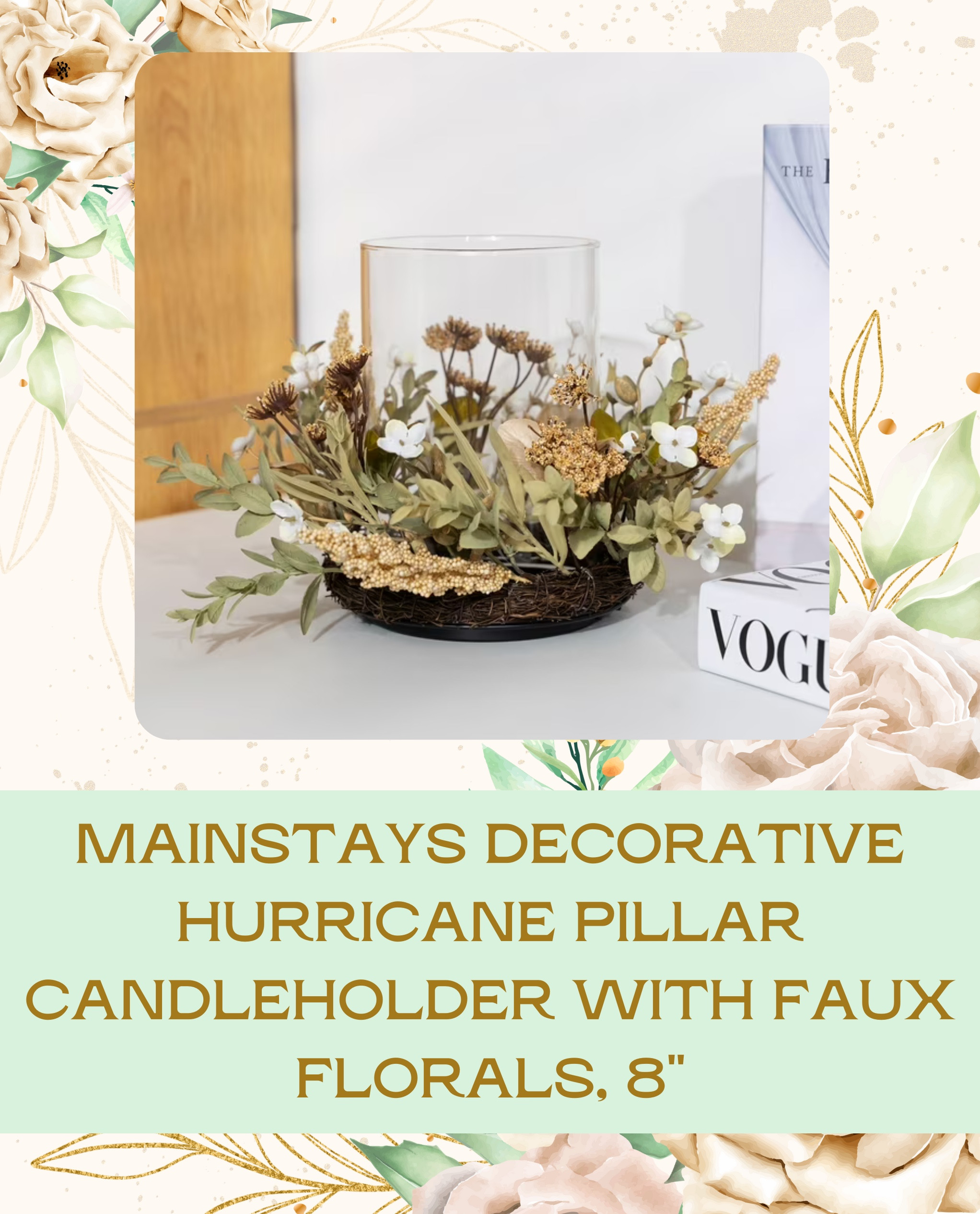 This Mainstays Artificial Floral Candle Holder is the perfect way to add a fresh, floral touch to any room! 🌸🕯️ Elegant and low-maintenance, it’s ideal for your spring decor.

#LTKSeasonal #LTKHome #LTKFindsUnder50