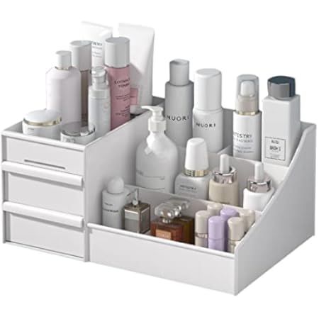 Designs Makeup Organizer With Drawers,BREIS Chic Countertop Storage for Cosmetics Elegant Vanity Hol | Amazon (US)