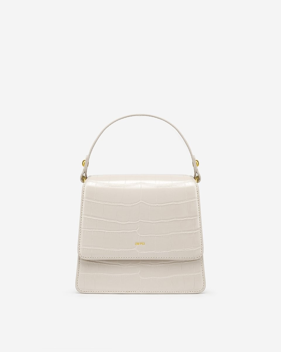 The Fae Top Handle Bag - Ivory Croc | JW PEI US