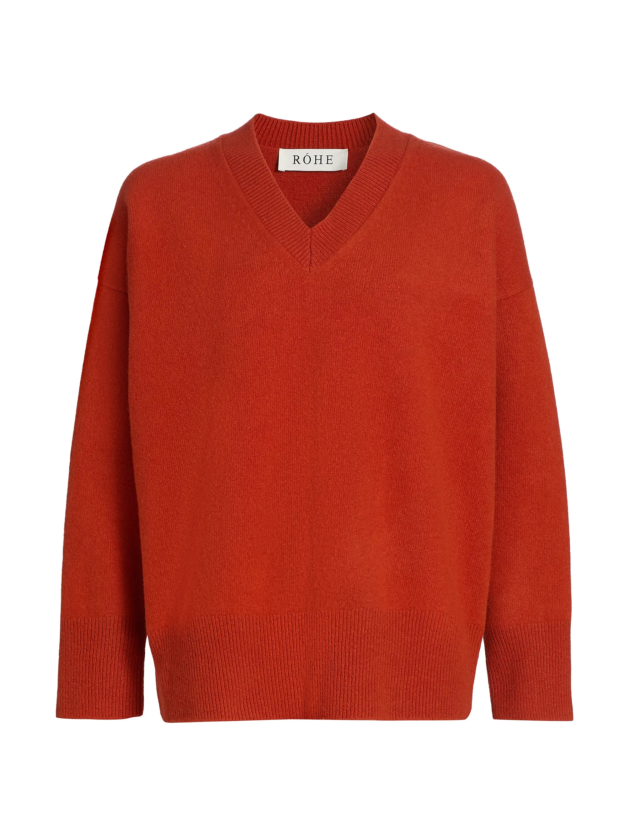 Róhe Classic Wool V-Neck Sweater | Saks Fifth Avenue | Saks Fifth Avenue
