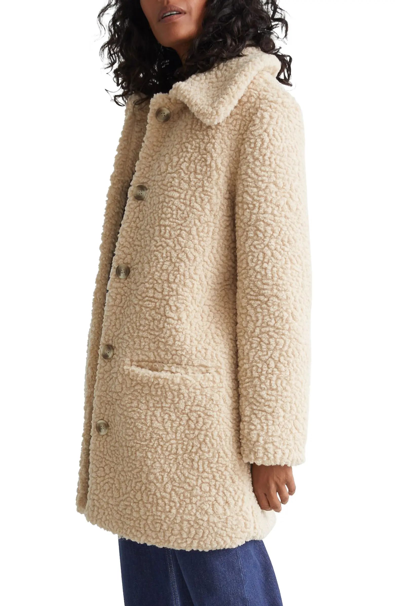 & Other Stories Faux Shearling Coat | Nordstrom | Nordstrom