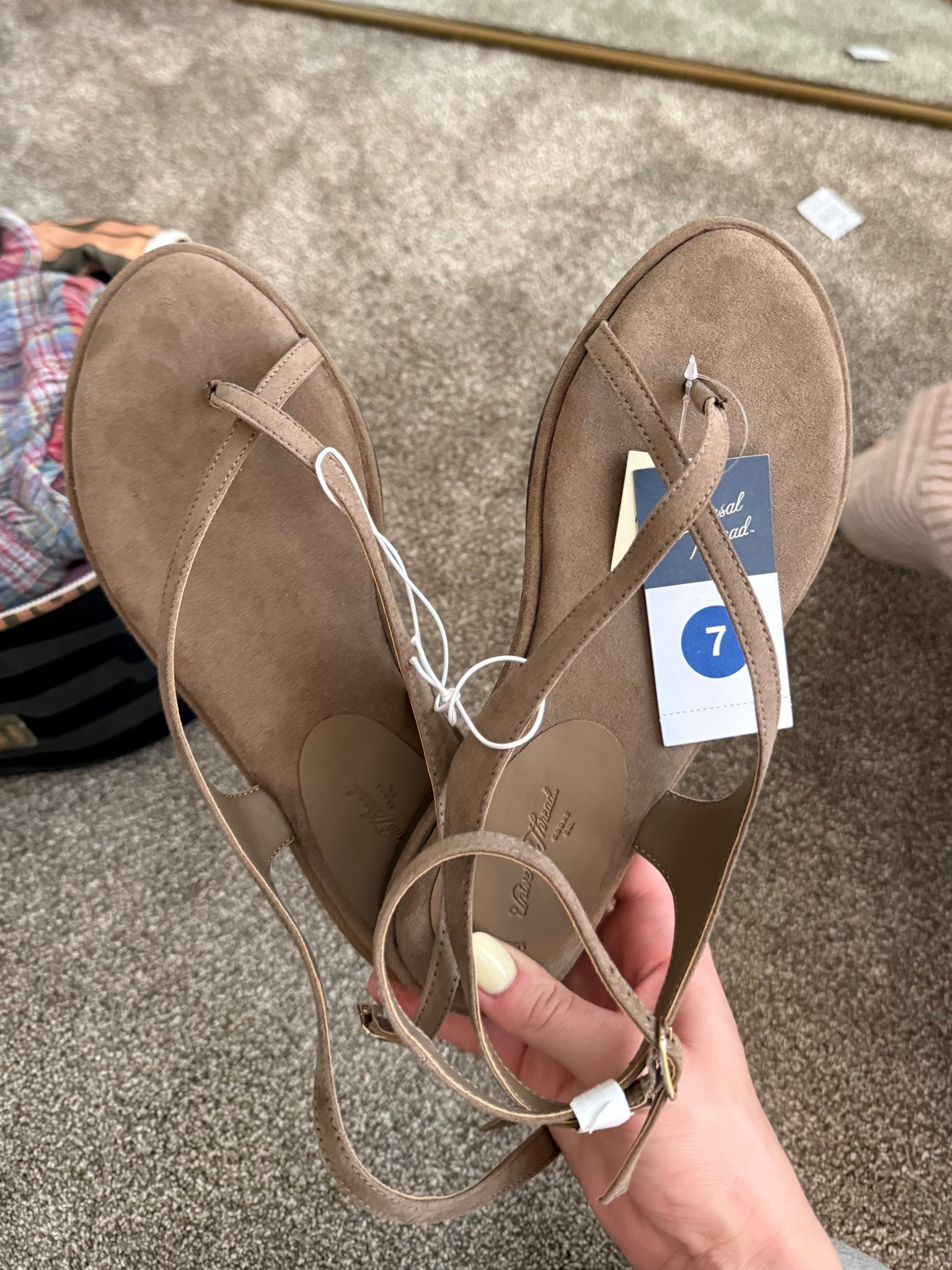 These PERFECT target sandals!!!! Comes in black leather too and I’m going to keep both 😅 true to size!! 
