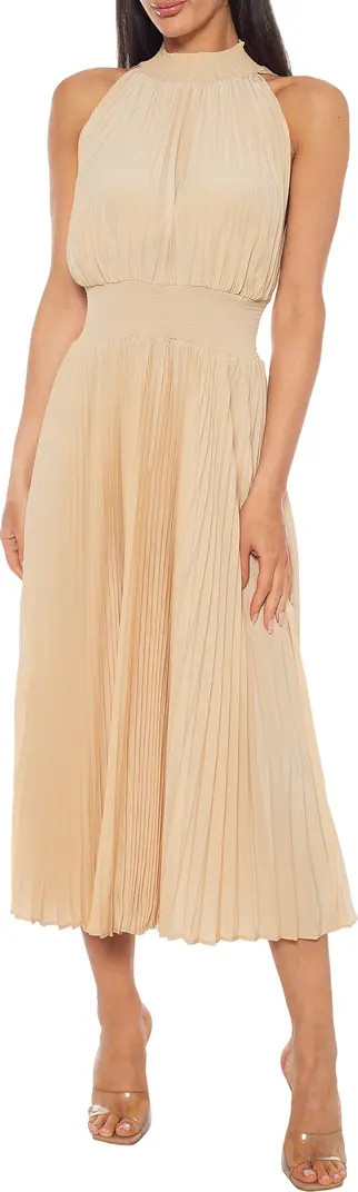 Pleated Midi Dress | Nordstrom Rack