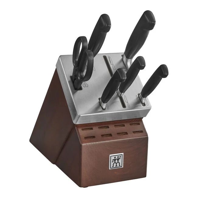 7-pc, Self-Sharpening Knife Block Set, silver-black | The ZWILLING Group Cutlery & Cookware