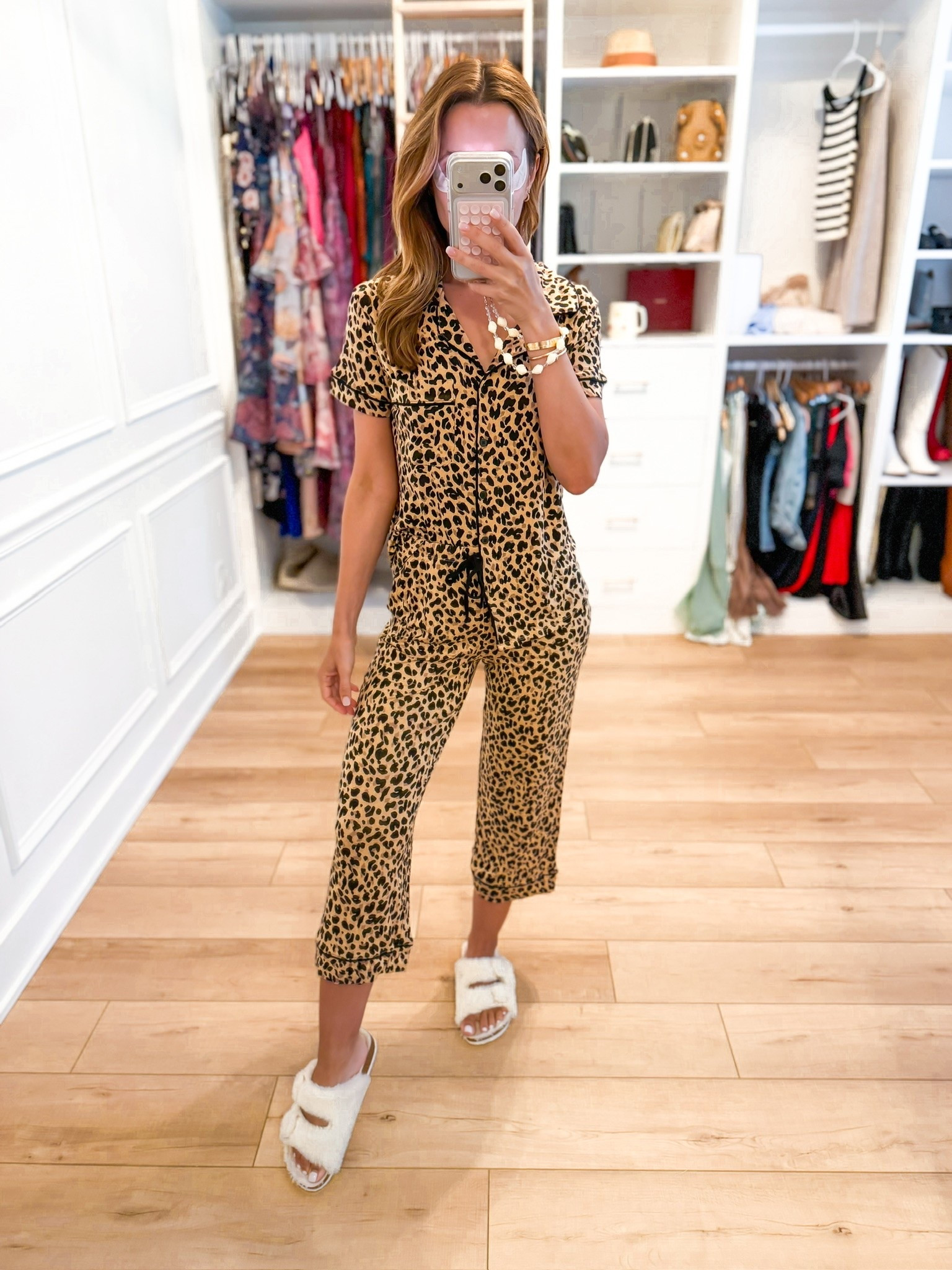 New Target pajamas in the prettiest leopard print! Functional buttons and so soft! Wearing XS. Matching pajamas set. Gift idea for her.

#LTKootd #LTKgrwm #LTKmorningroutine
