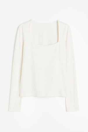 Long-sleeved Jersey Top | H&M (US + CA)