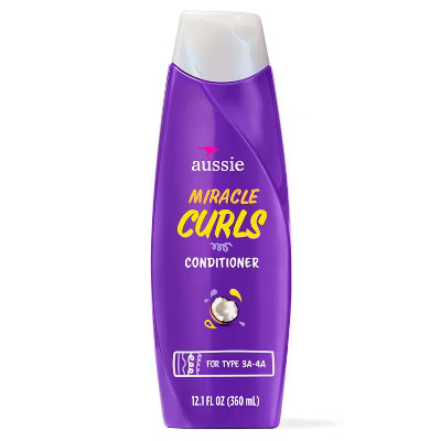 Aussie Paraben-Free Miracle Curls Conditioner with Coconut & Jojoba Oil For Curly Hair - 12.1 fl oz | Target