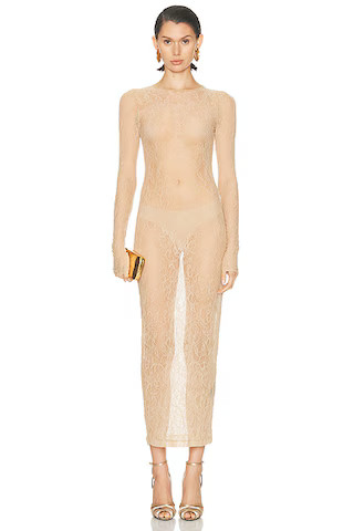 Lace Long Sleeve Dress | FWRD 