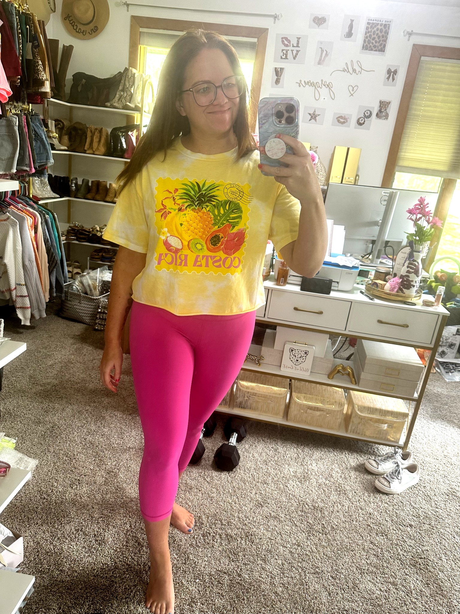 My outfit of the day!
Walmart top in a medium and leggings from Amazon in a medium.

#LTKmomlife #LTKootd