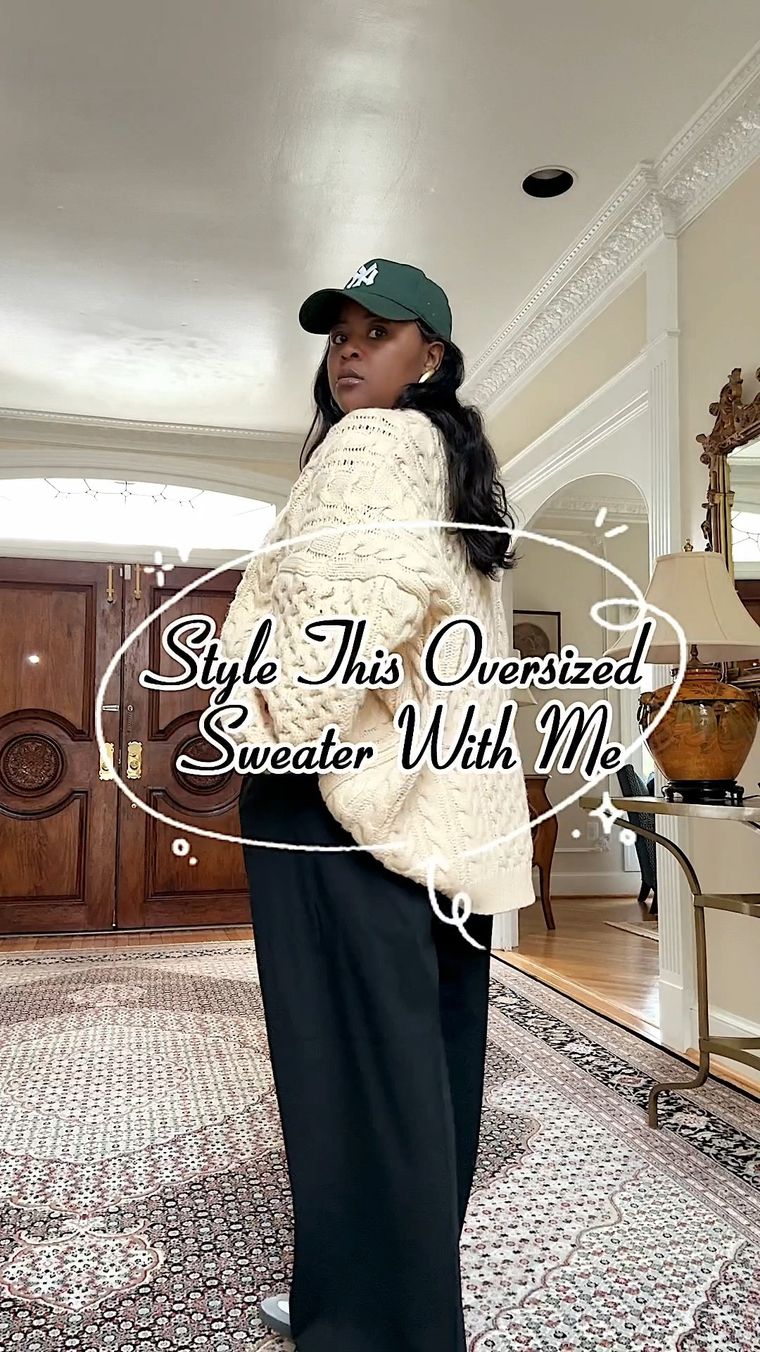 The oversized sweater is the perfect piece for an elevated casual look. Paired here with pleated oversized black pants & samba sneakers perfect for a relaxed office look, to run errands or a coffee date. 

#LTKworkwear #LTKshoecrush #LTKSeasonal