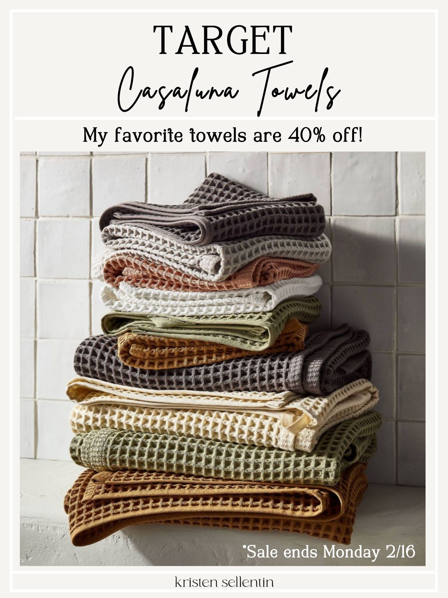 My favorite Casaluna towels are 40% off @ Target! Sale ends 2/16! 

 

#LTKSeasonal #LTKHome #LTKSaleAlert