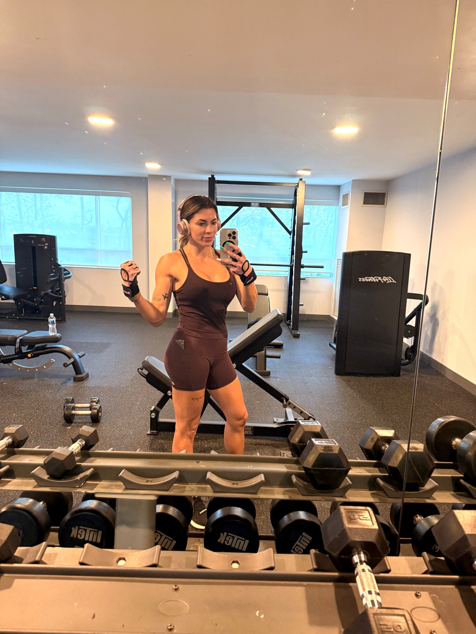 Workouts this week we’re in the hotel gym, but I think I still got a pretty good pump in all around 💪🏼 outfit from Fabletics per usual 🤗

#LTKActive #LTKfitnessgoals #LTKselfcare