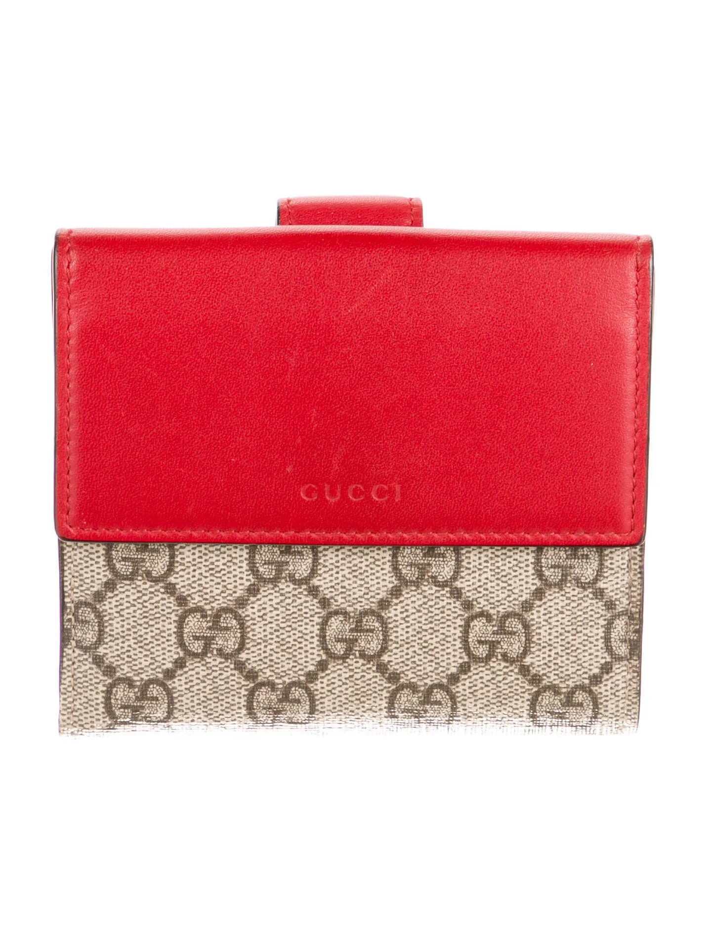 French Flap GG Supreme Compact Wallet | The RealReal