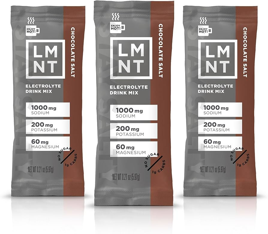LMNT Zero Sugar Hot Chocolate or Coffee Mixer - Chocolate Salt | Drink Mix | 30-Count | Amazon (US)