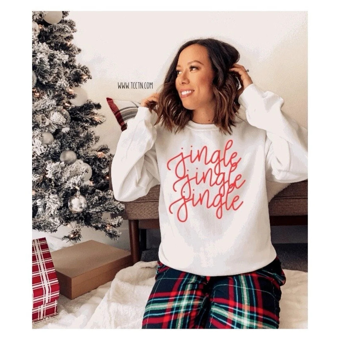 Jingle Jingle Jingle Sweatshirt Christmas Winter Holiday - Etsy | Etsy (US)