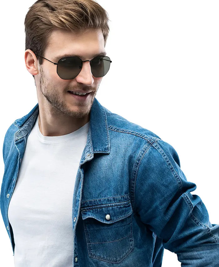 54mm Polarized Square Sunglasses | Nordstrom