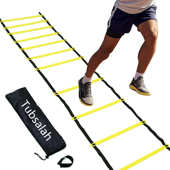 20ft Adjustable Agility Ladder with Carry Bag – Football Training Equipment & Speed Ladder for ... | Amazon (US)