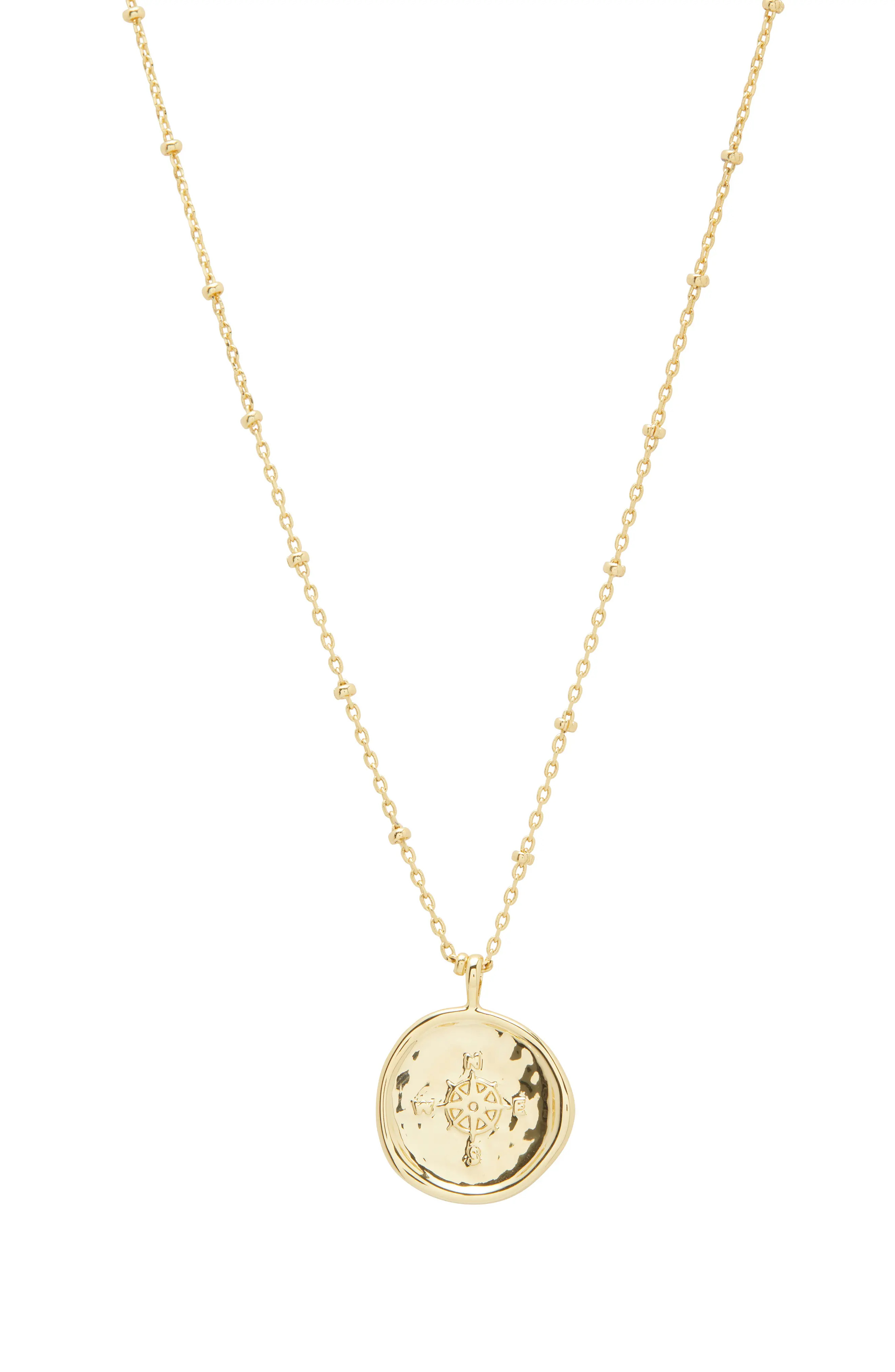 Women's Gorjana Compass Coin Pendant Necklace | Nordstrom