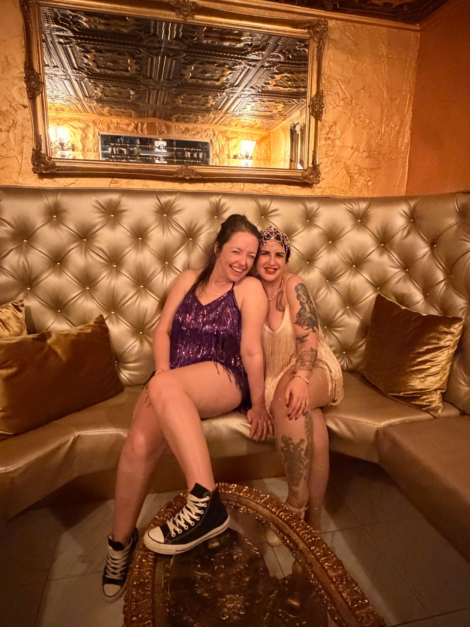 This wife is a showgirl! 💚💍🧡🥂 Had such a fun weekend celebrating this chick! Also loved dressing like a showgirl to celebrate TLOAS🥹 wearing a size 12

#LTKFindsUnder100 #LTKHalloween #LTKParties