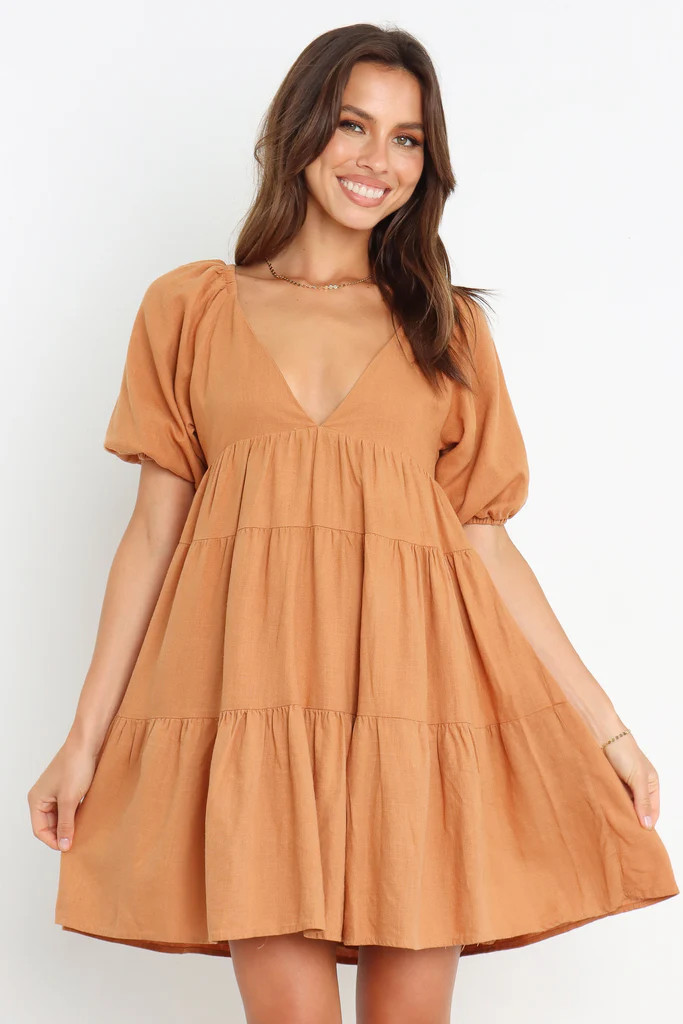 Lorey Dress - Tan | Petal & Pup (US)