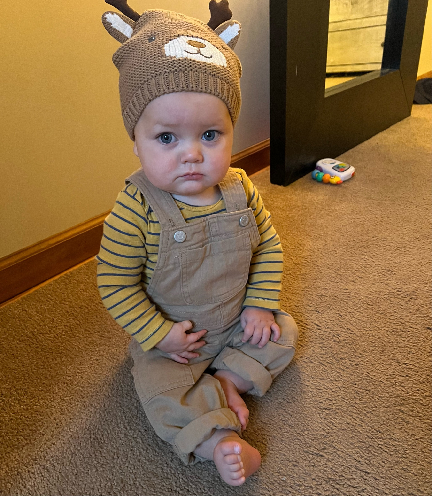 Baby reindeer. 🥹

#LTKBaby #LTKHoliday #LTKKids