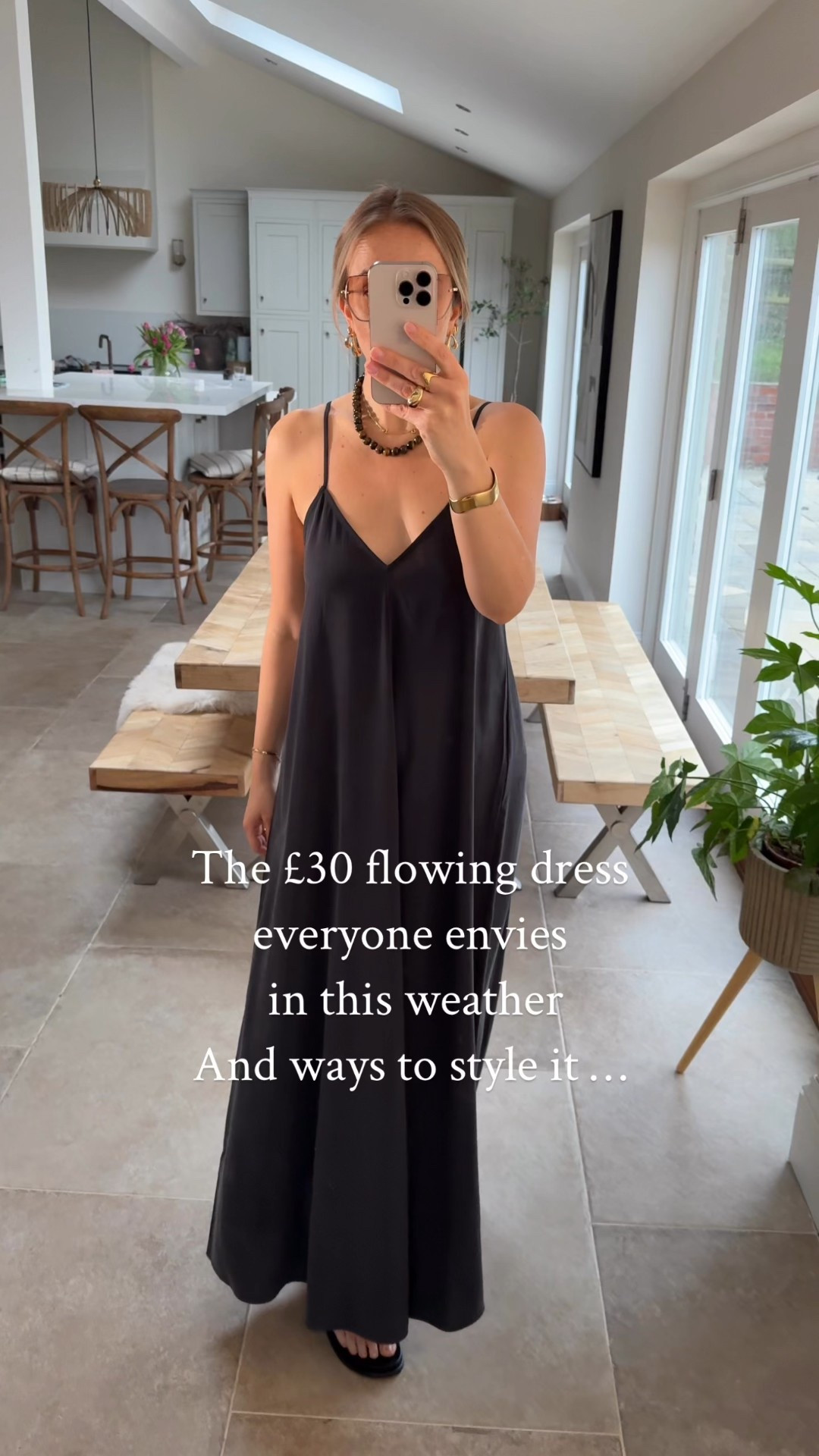 Two very simple yet stunning dresses. 
Understated luxury 
Long & effortless 
The fabric is weighty , doesn’t cling and feels dreamy to wear. The movement is 👌🏻
Wearing a medium in the brown 
Small in the black (this one has strap adjusters) 

Slip dress
Summer dress
Holiday outfit 
Summer outfit 


#LTKtravel #LTKdresses #LTKsummer