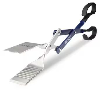 BBQ Croc 3 in 1 Barbecue Tool, 18 in. Blue Aluminum Scissor-style Tongs | Lowe's
