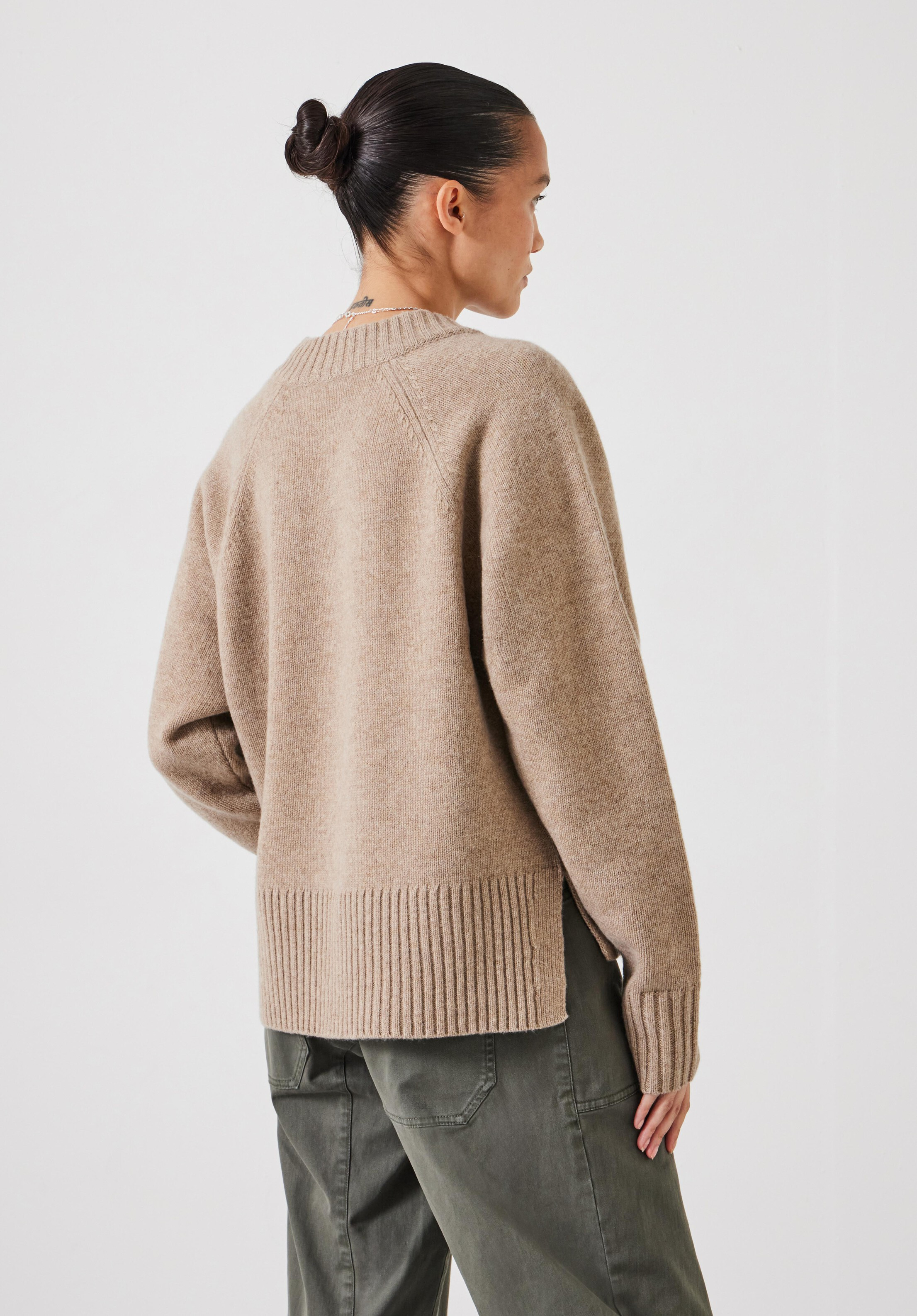 Erica Merino Wool V Neck Jumper | Hush UK